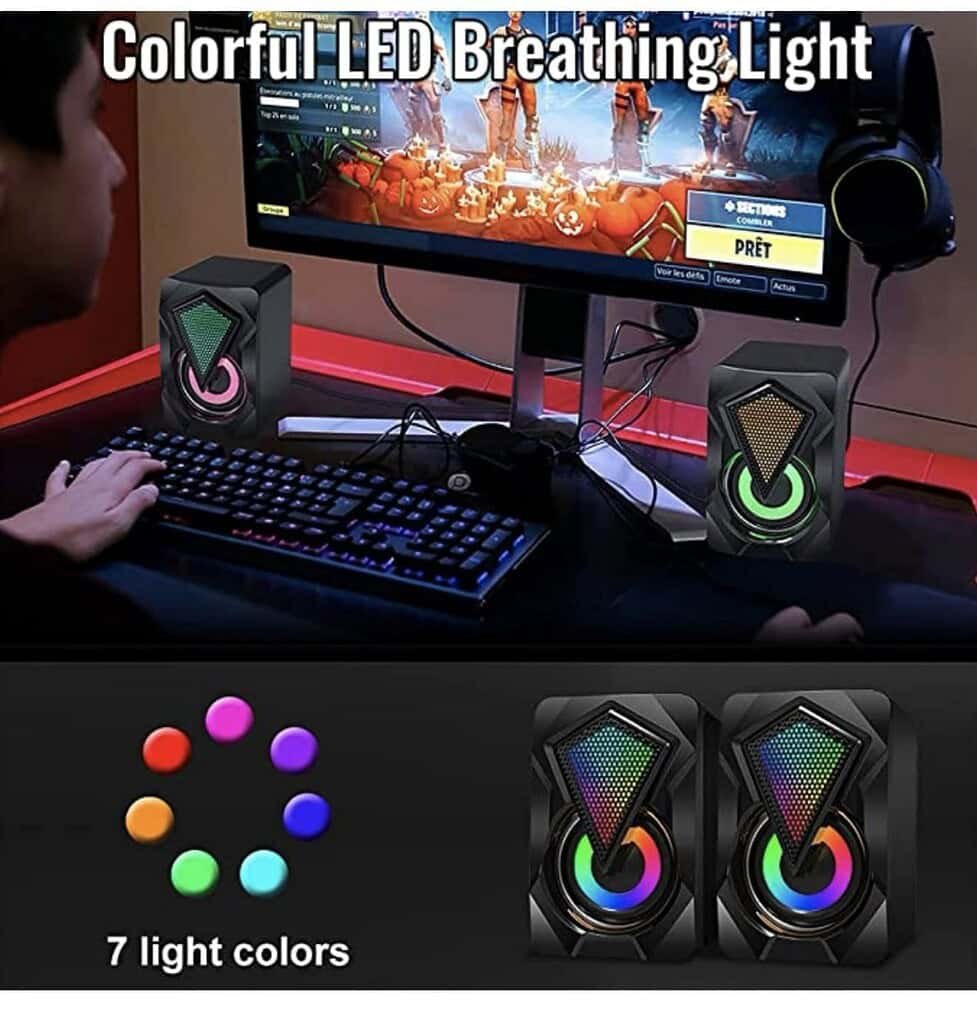 ⁦Dijital RGB Colorful Speaker Multimedia مكبر صوت جودة عالية⁩ - الصورة ⁦5⁩