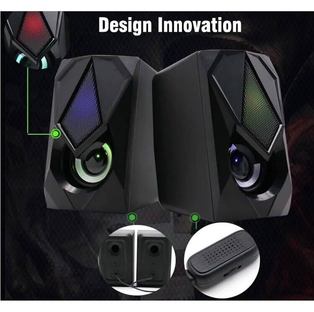 ⁦Dijital RGB Colorful Speaker Multimedia مكبر صوت جودة عالية⁩ - الصورة ⁦4⁩